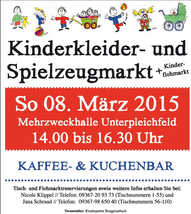 Plakat Kinderkleidermarkt